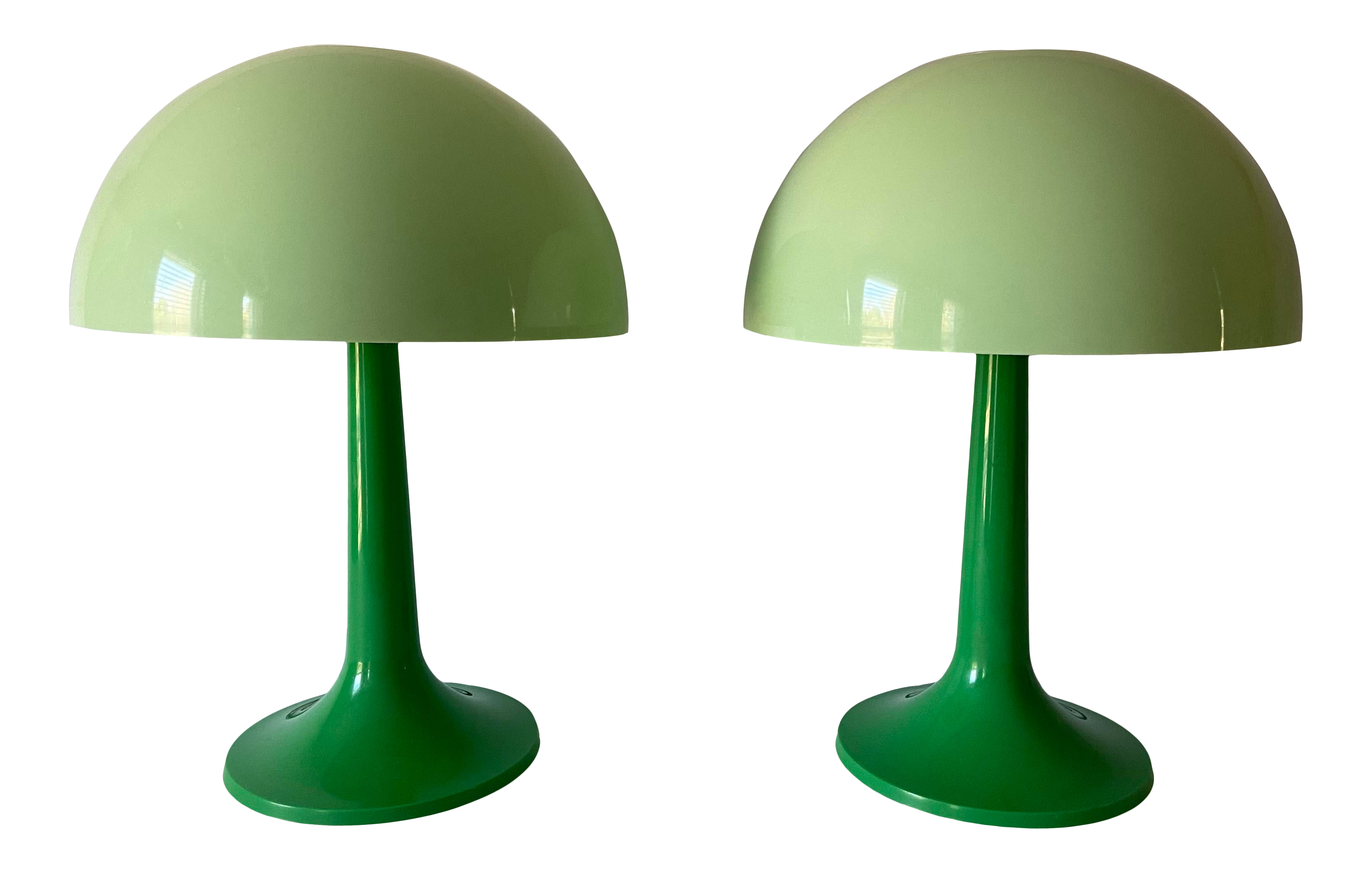 Lively 1960/'s Mushroom Fabric Lampshade